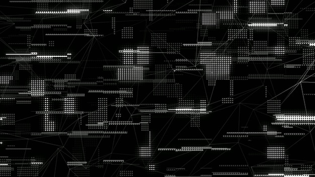 abstract tech background with squares
