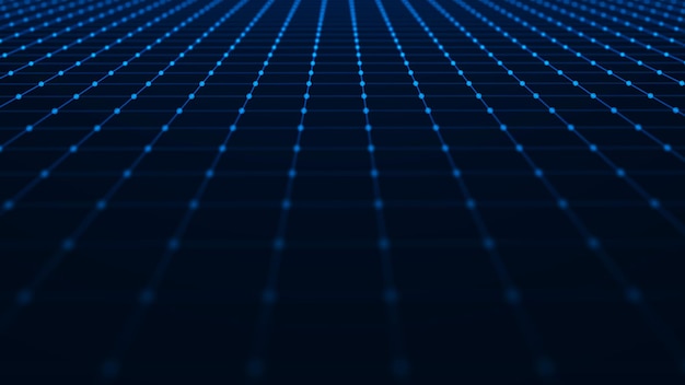 Abstract technology background Futuristic perspective background Big data visualization 3D rendering