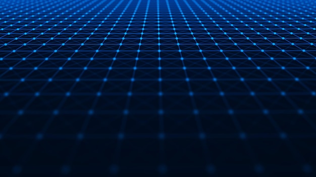Abstract technology background Futuristic perspective background Big data visualization 3D rendering