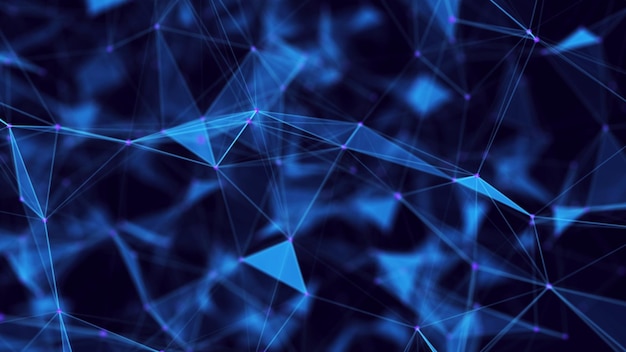 Abstract technology background Network connection structure Science background Big data digital background 3d rendering