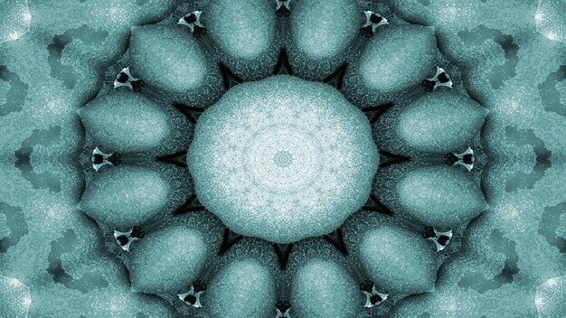 Abstract Vegetable Food Concept Symmetric Pattern Ornamental Decorative Kaleidoscope Movement Geometric Circle and Star Shapes