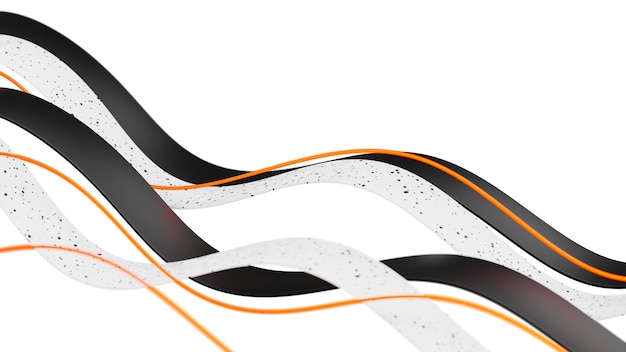 Abstract wave png border transparent background