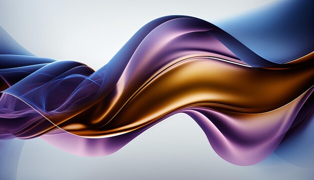 Abstract Waves Trend Gradient Color Creative Design Background