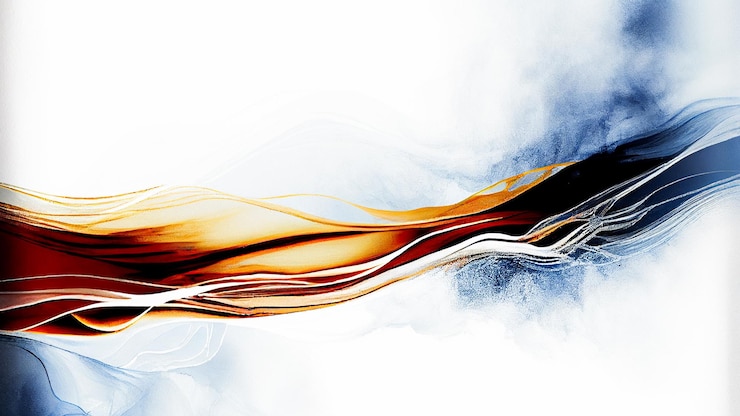 Foto abstract wavy movement background with dust explosion effect