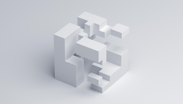 Abstrakt 3D-rendering