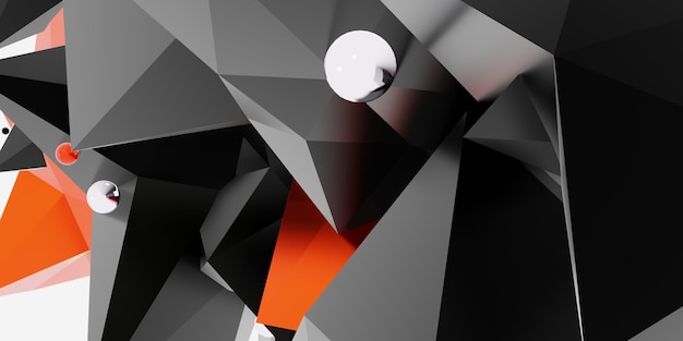 abstrakt baggrund for moderne teknologi Futuristisk Gaming Social Media Banner Skabelon 3D