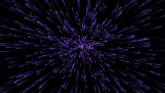 Abstrakt cirkulær hastighedsbaggrund Starburst dynamiske linjer mønster Abstrakt dataflow baggrund 3D-rendering
