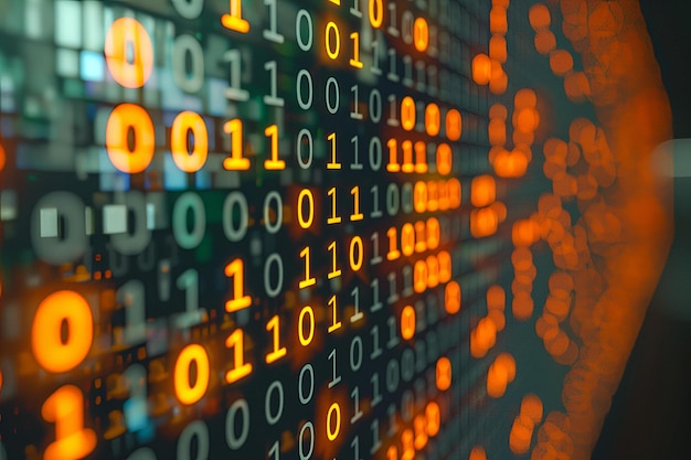 Abstrakt digital data baggrund Kan bruges i beskrivelsen af netværksevner teknologisk