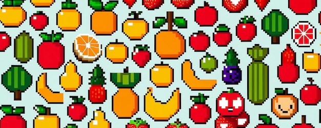 Abstrakt farverig frugtbaggrund frugtwebstedsbanner baggrund