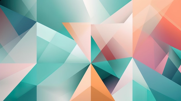 Abstrakt geometrisk pappersklipp 3D-texturbanner med pastellbakgrund