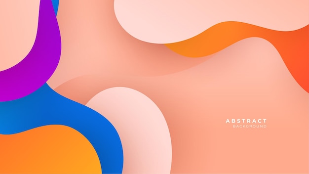 Abstrakte, farverige, geometriske former, 3D-baggrund. Vektorillustration, abstrakt grafisk design, banner, mønster, præsentationsbaggrund, wallpaper, web skabelon