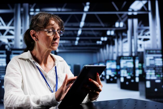 Admin assessing server security problems