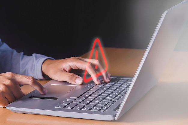 Advarsel Fejl 404 Siden blev ikke fundet Computernetværksadvarsel med problem