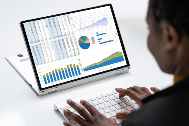 African Business Adviser Using Financial KPI Dashboard