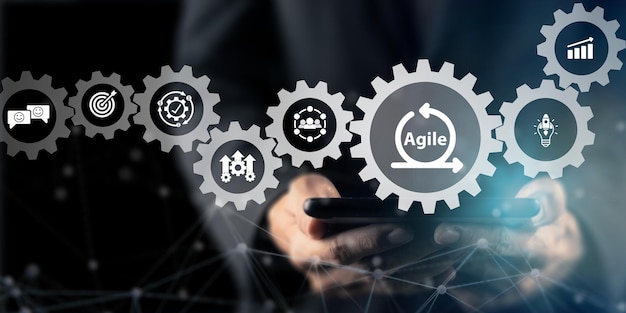 Agile management the principles of agile software development and lean management to various management processes product development lifecycle and project management Change driven concept