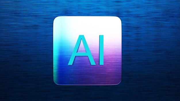 ai box chip farverig kunstig intelligens bkue element teknologi futurist videnskab cyber datum in