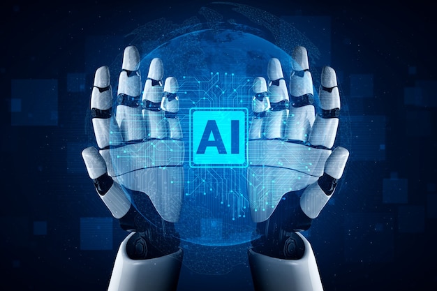 AI-forskning inden for kunstig intelligens i forbindelse med udvikling af robotter og cyborgs