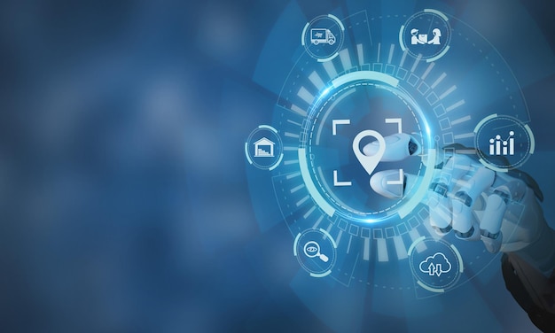 ai in logistics and supply chain management concept more accurate reliable and costeffective planning with realtime visibility and control over a fully optimized supply chain digital twin tech