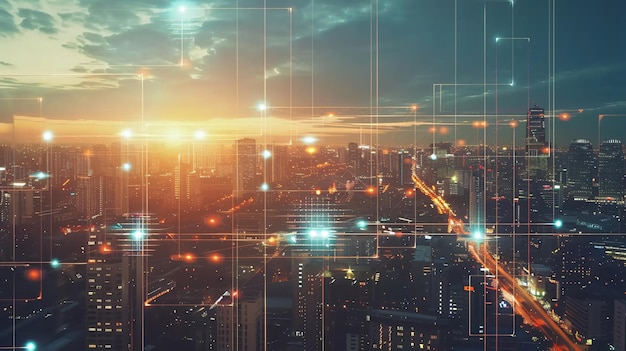 AI managing energy flow in a smart city