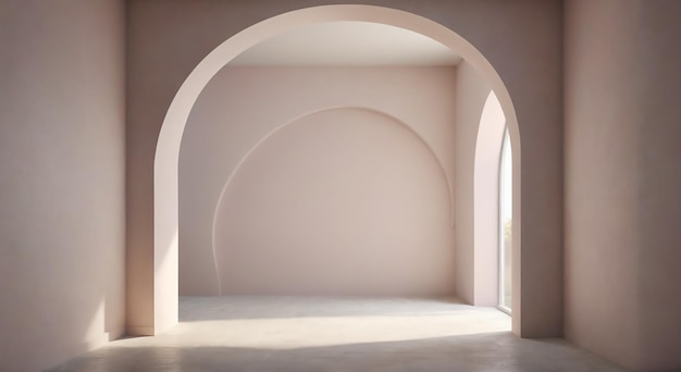 an archway with an arch that is open to a room with a door that says quot the entrance quot