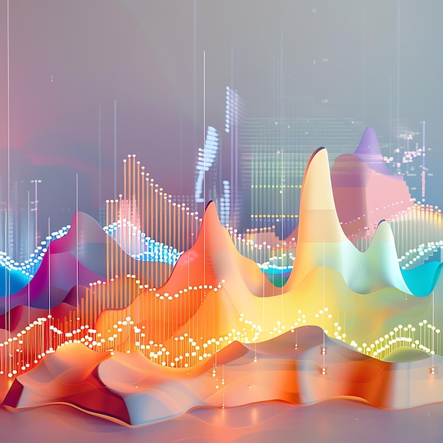 An artistic visualization of credit scores in a creative piece