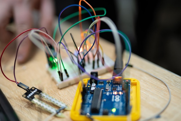 an engineer is engaged in the development and layout of electrical circuits