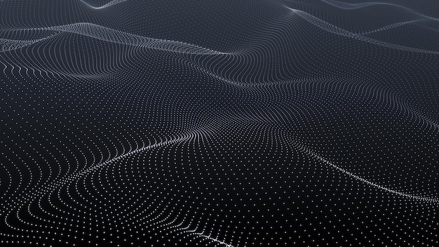 an exploration of abstract particle flow within the concept of dark space and its allure