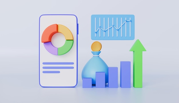 analyzing investment money cash and exchange with finance online trading investment business graph