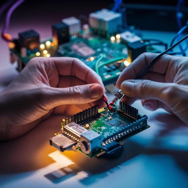 Arduino kontroll bred element montering av människa