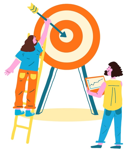 Arrow png business concept in a flat graphic