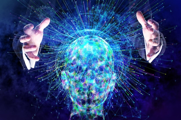 Artificial intelligence and future concept