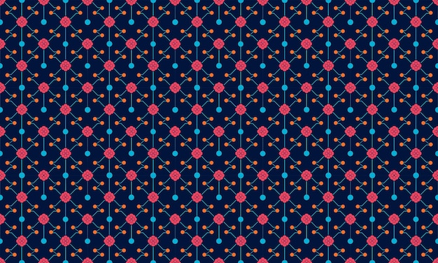 Artificial Intelligence Design Seamless Pattern GridBased Wallpaper Background