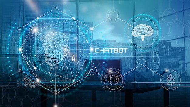 Artificial intelligence machine learning technology concept