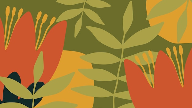 autumn flower banner