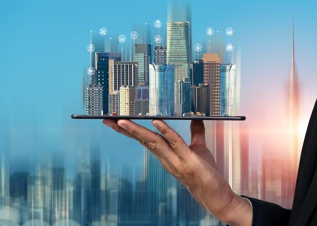 Avanceret kommunikation og global internetnetværksforbindelse i smart city
