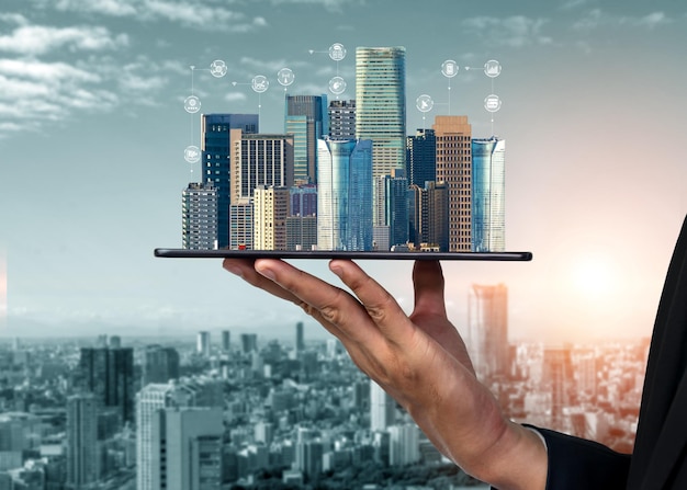 Avanceret kommunikation og global internetnetværksforbindelse i smart city