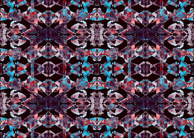 Aztec pattern. Tribal design. Geometric seamless pattern. Navajo triangles and stipes design. Aztec mayan ethnic background. Watercolor abstract geometric graphic wallpaper. Native american modern art