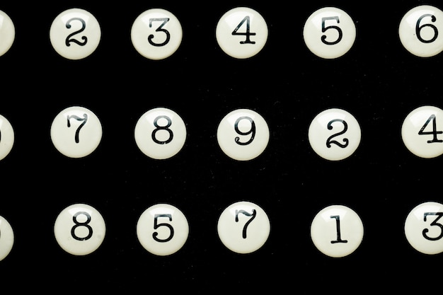 Background of numbers from zero to nine Numbers texture Finance data concept