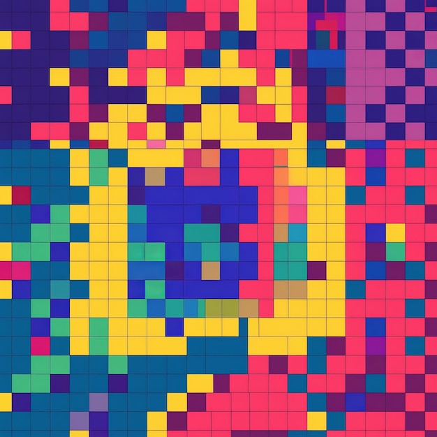 background with Retro pixels