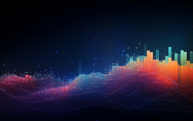 Baggrundskoncept med abstrakt datadesign