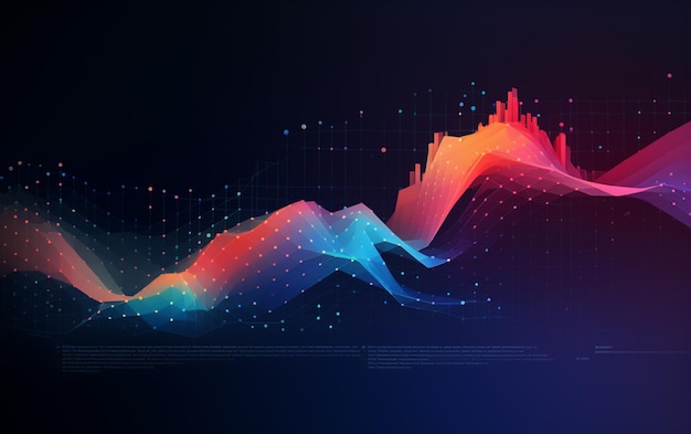 Baggrundskoncept med abstrakt datadesign