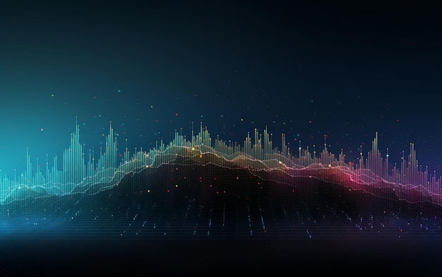 Bakgrundskoncept med abstrakt datadesign