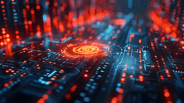 Banner featuring futuristic cybersecurity elements for a secure ERP login with FA authentication Concept Futuristic Cybersecurity Secure ERP Login FA Authentication Banner Design