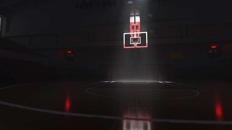 Bild basketball court. sport arena. 