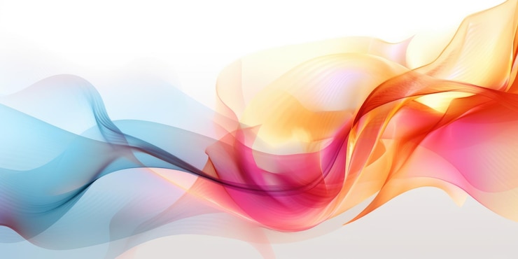 Bild beautiful abstract colorful transparent floral design background generative ai aig32