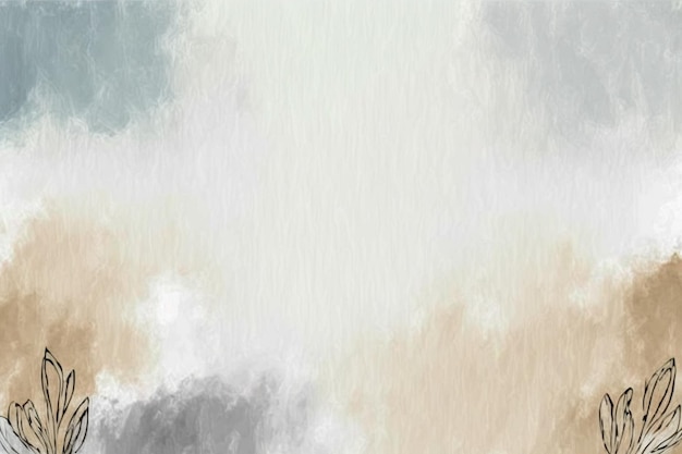 Beige and gray water colored effect abstract background.