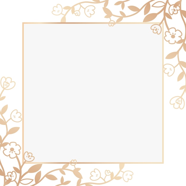 Beige floral png badge transparent background