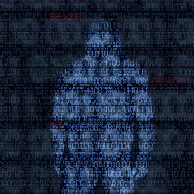 Binary codes with hacked password