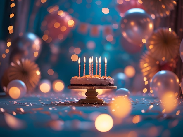 birthday decoration on the table