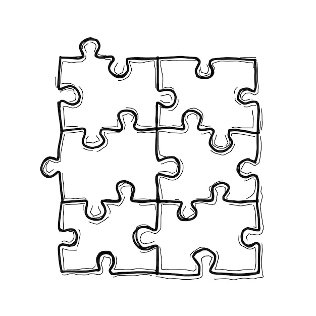 black and white puzzle 9 piece puzzle interlocking puzzle pieces monochrome puzzle simple puzzle